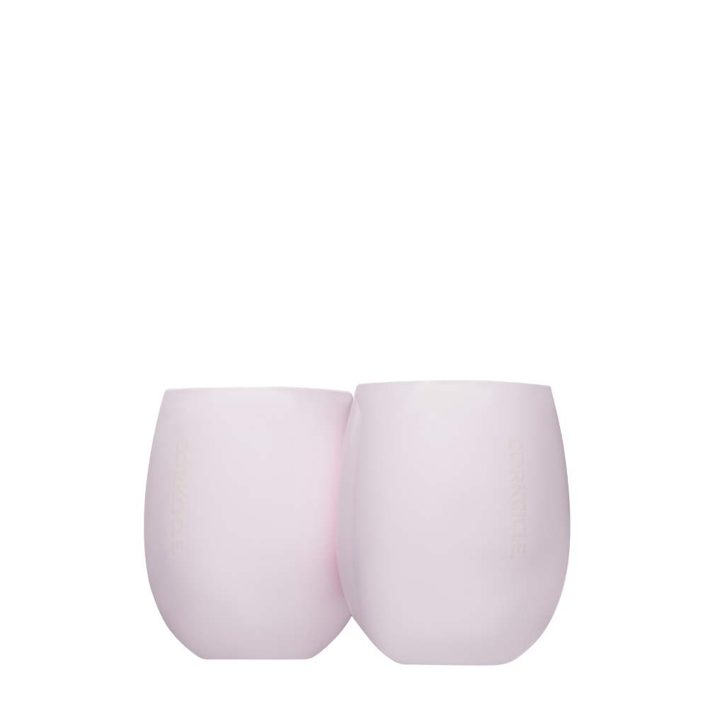 Sommelier Stemless Set (2) - Easy Cup P8 - 10oz / Gloss Pink